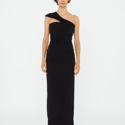 Christopher Esber Beach Glass Draped Jersey Strapless Dress