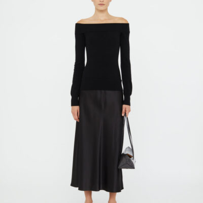 Christopher Esber Shoulderless Cashmere Monument Dress