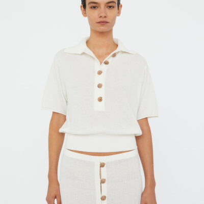 Christopher Esber Sundial Shell Knit Polo