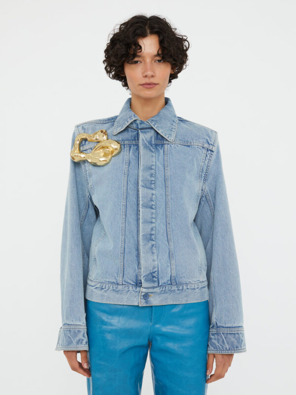 Christopher Esber Sculptured Corsage Denim Jacket