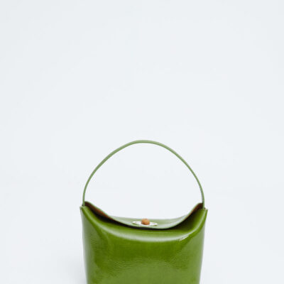Christopher Esber Turnlock Patent Mini Shoulder Bag
