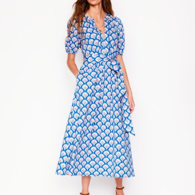 Boden Sofia Trim Jersey Midi Dress