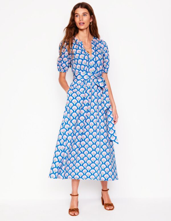 Boden Sofia Trim Jersey Midi Dress