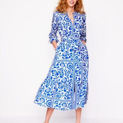 Boden Mia Tiered Shirt Dress