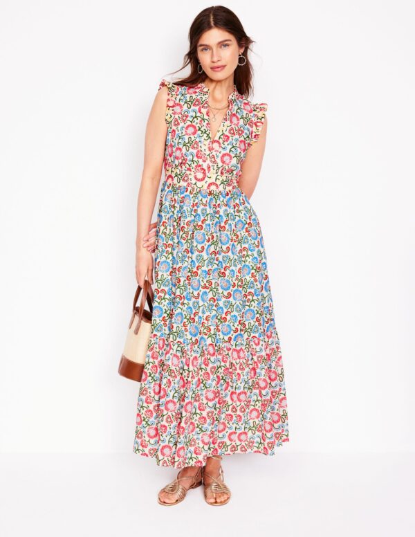 Boden Wren Tiered Midi Dress