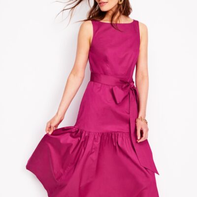 Boden Deep Tier Fit & Flare Dress