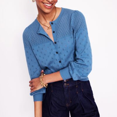 Boden Rosalie Pointelle Cardigan