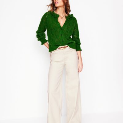 Boden High Rise Wide Leg Jeans
