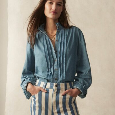 Boden Felicity Denim Blouse
