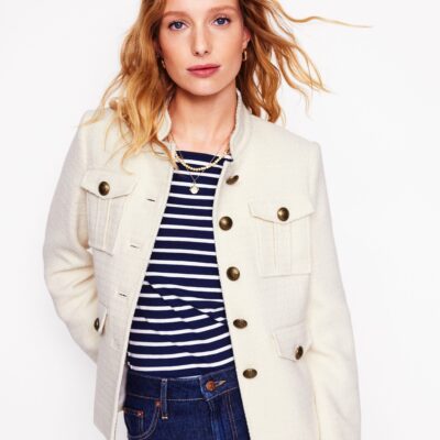 Boden Textured Button Jacket