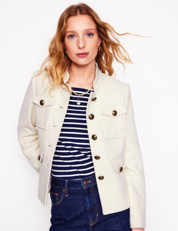 Boden Textured Button Jacket
