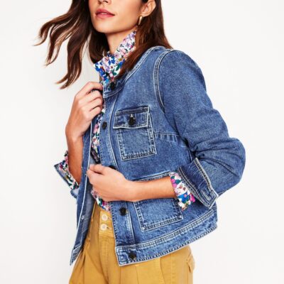 Boden Collarless Casual Jacket