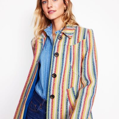 Boden Lincoln Stripe Coat
