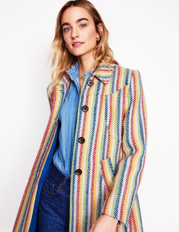 Boden Lincoln Stripe Coat