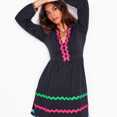 Boden Corinna Ric Rac Jersey Dress