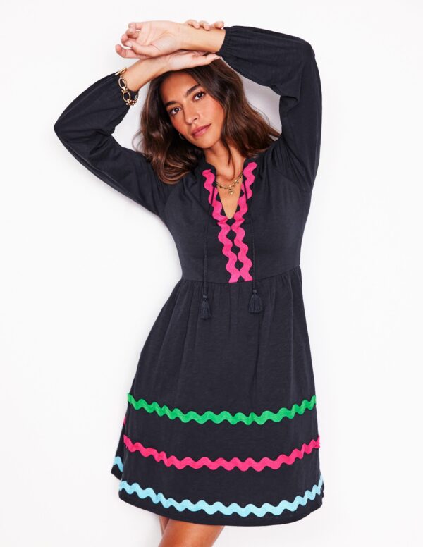 Boden Corinna Ric Rac Jersey Dress