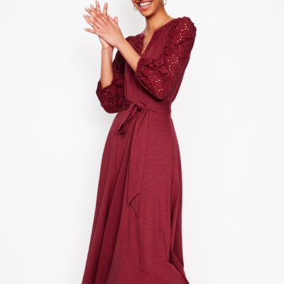 Boden Eden Broderie Jersey Dress
