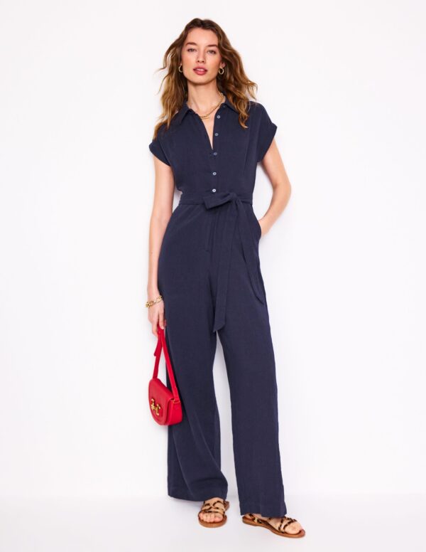 Boden Colette Double Cloth Jumpsuit