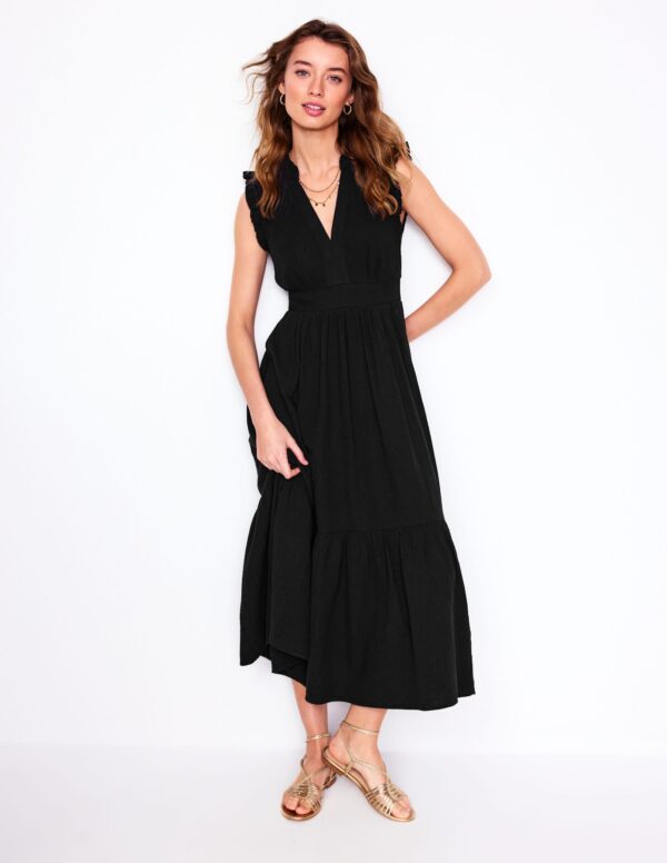 Boden Wren Double Cloth Midi Dress