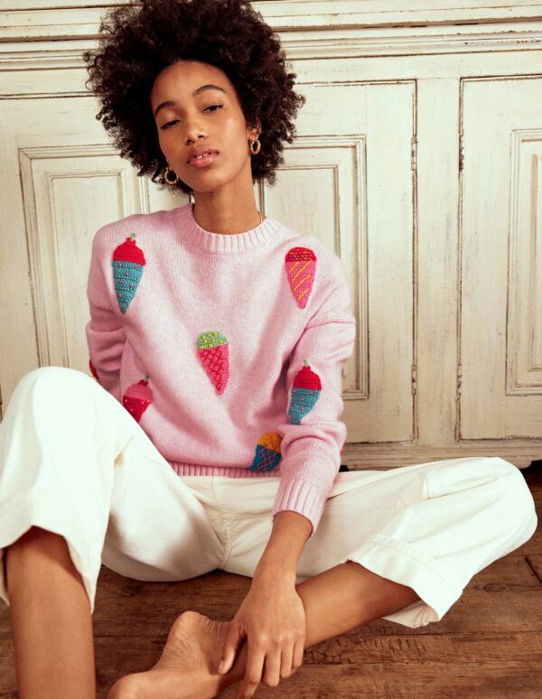 Boden Natalie Embroidered Jumper