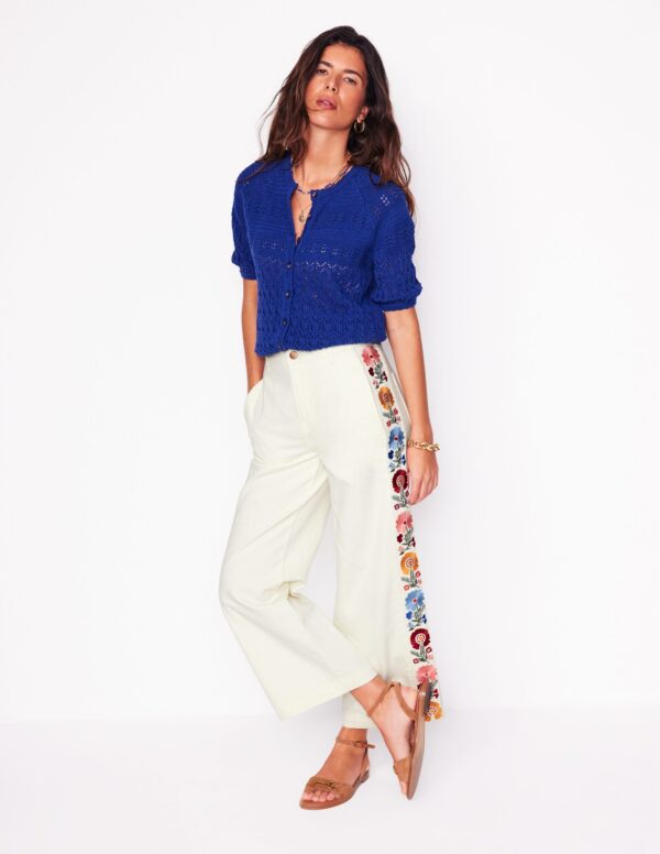Boden Cropped Embroidered Jeans
