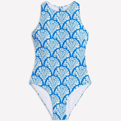 Boden Sporty Zip Back Swimsuit