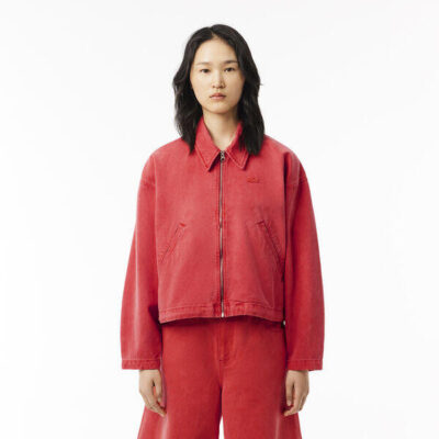 Lacoste Relaxed Fit Natural Dyed Denim Jacket