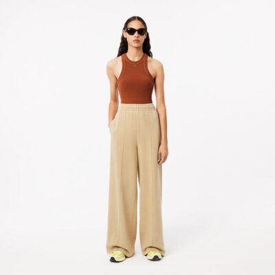 Lacoste Wide Leg Badge Track Pants