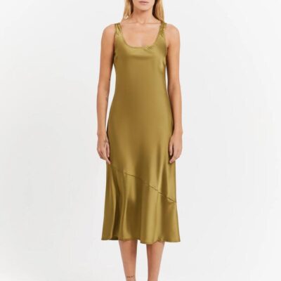 Beyond Her Coral Midi Dress