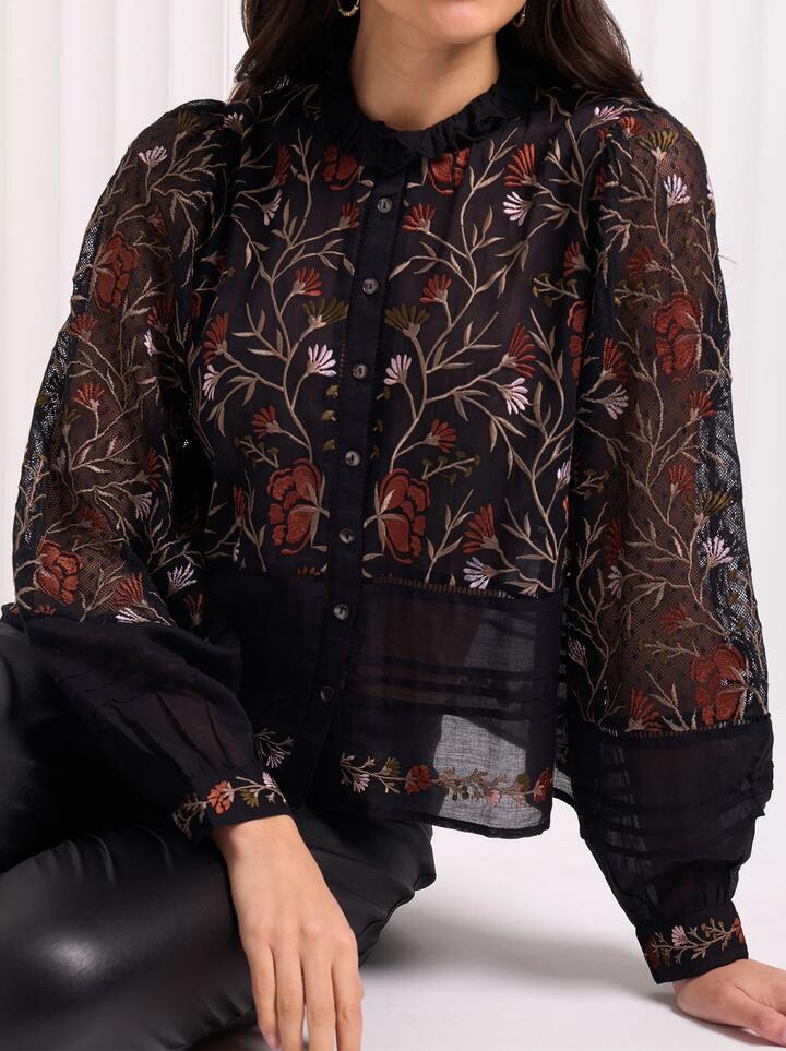 Foil Stitchuation Top - Miss Nelly