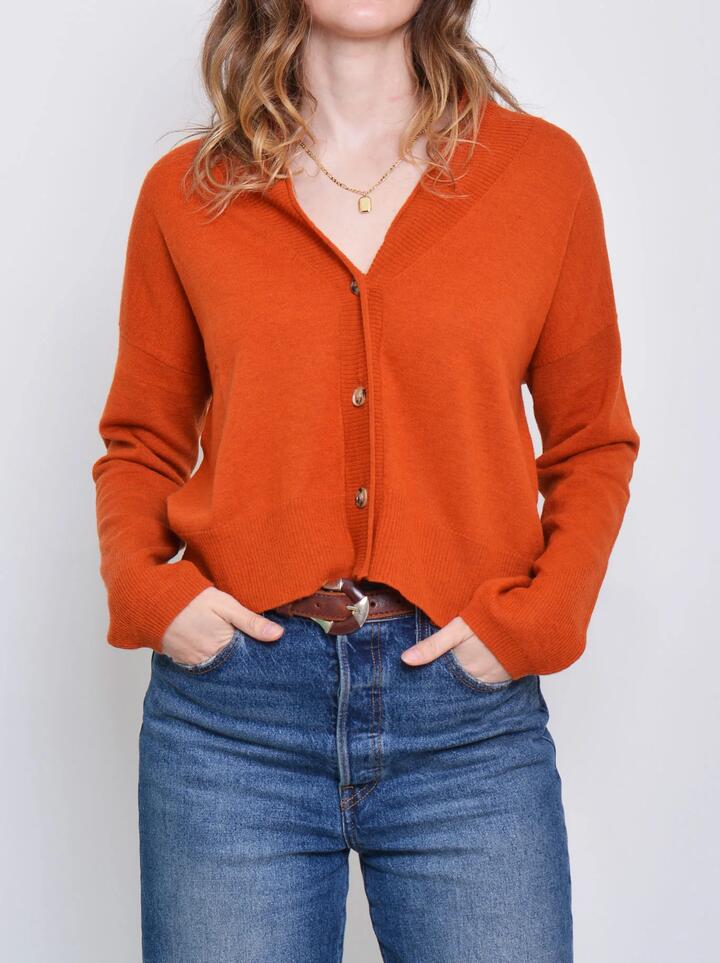 James Melbourne Boxy Cropped Cardigan - Miss Nelly