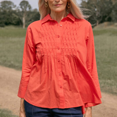 Adrift Vivienne Pintuck Blouse