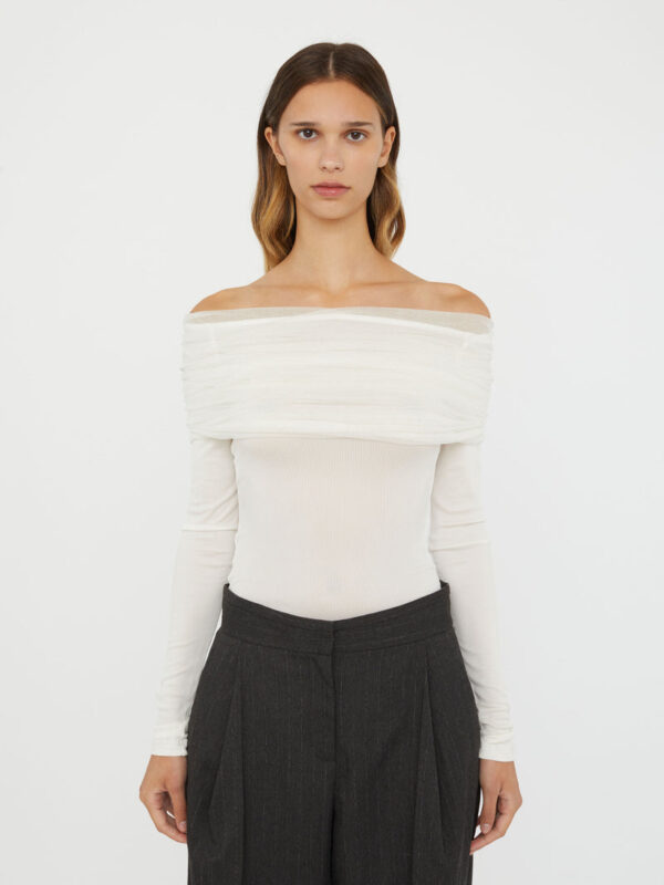 Christopher Esber Sonora Veiled Long Sleeve Top