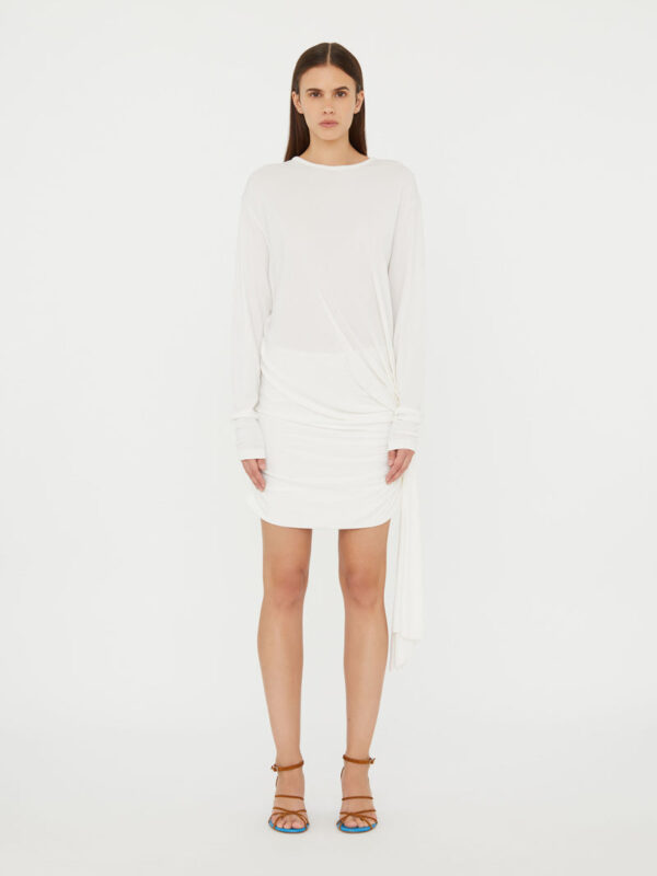 Christopher Esber Side Cowl Drape Extension Dress