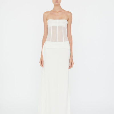 Christopher Esber Veiled Corset Dress