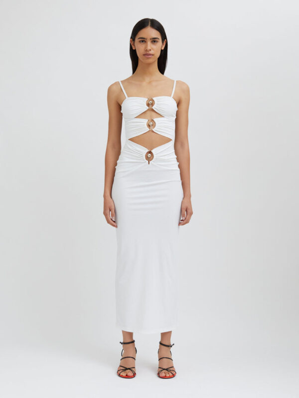 Christopher Esber Pierced Orbit Column Dress
