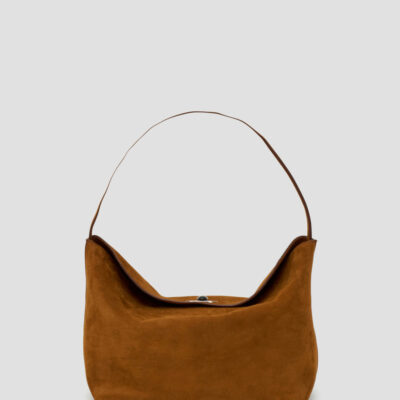 Christopher Esber Turnlock Suede Shoulder Bag