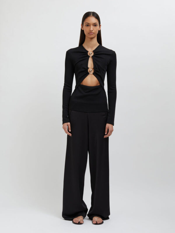 Christopher Esber Orbit Ruched Long Sleeve Top - Image 2