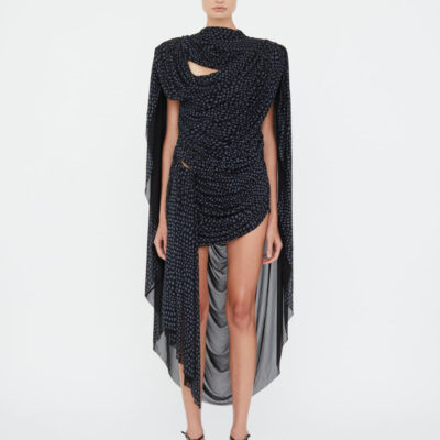 Christopher Esber Torrent Draped Mini Dress