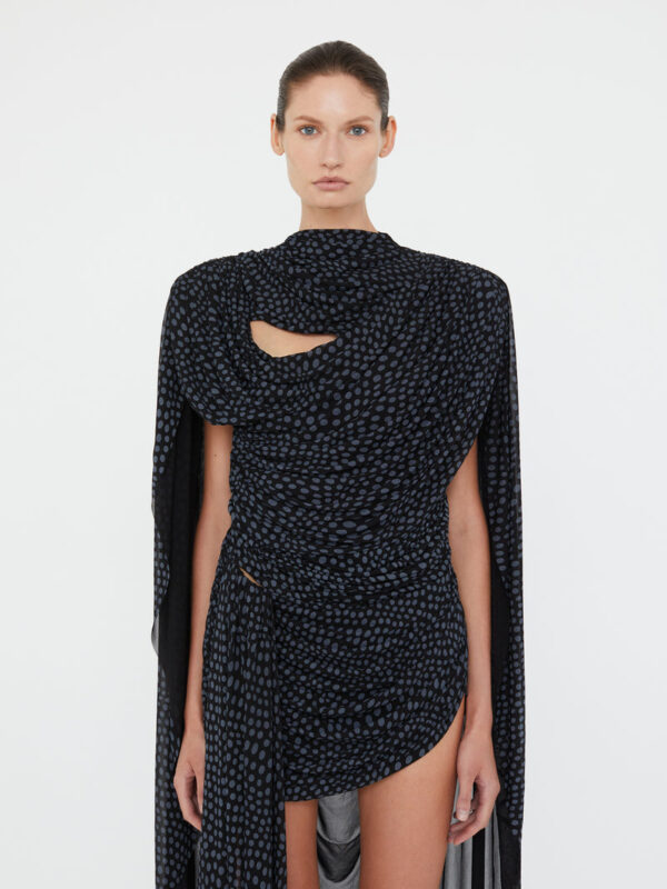 Christopher Esber Torrent Draped Mini Dress - Image 2