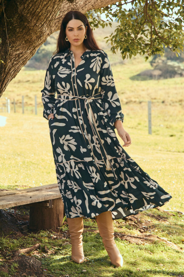 Adrift Ginette Collared Dress