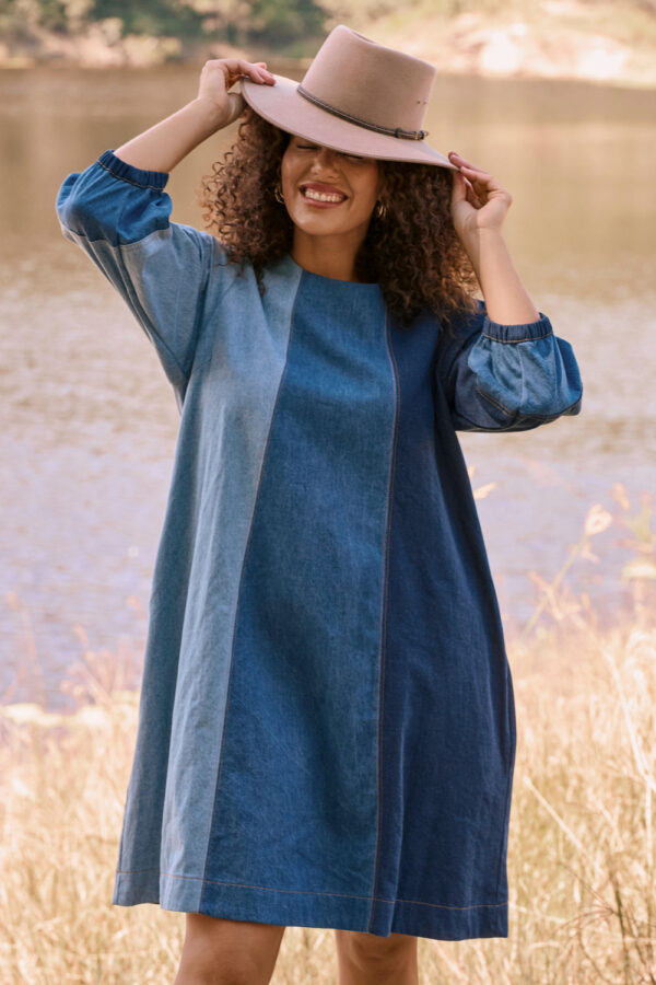 Adrift Hazel Denim Shift Dress