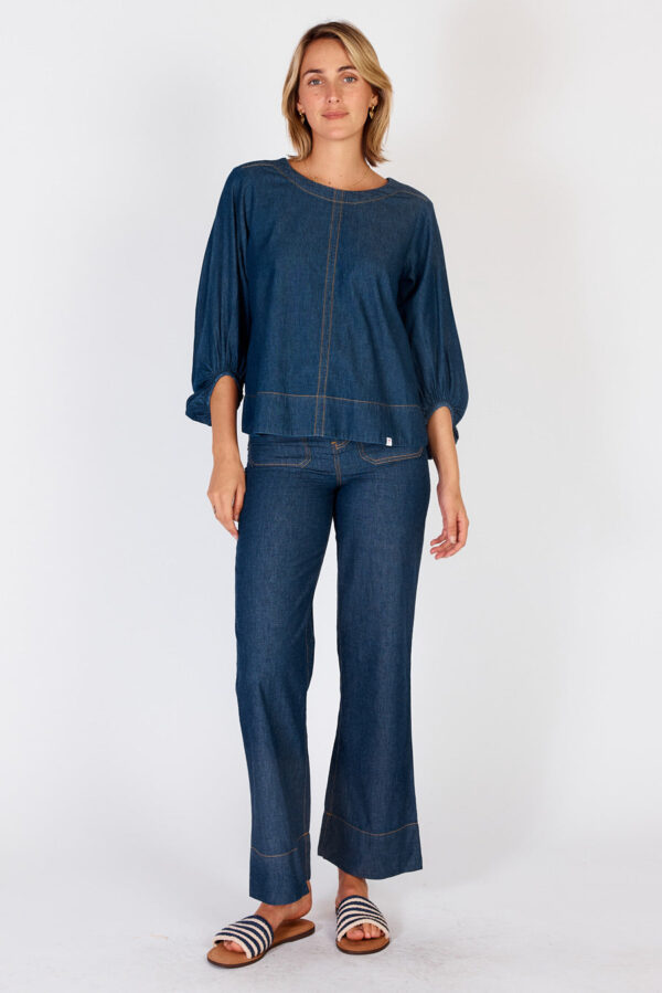 IBSA El Paso Wide Leg Jean Dark