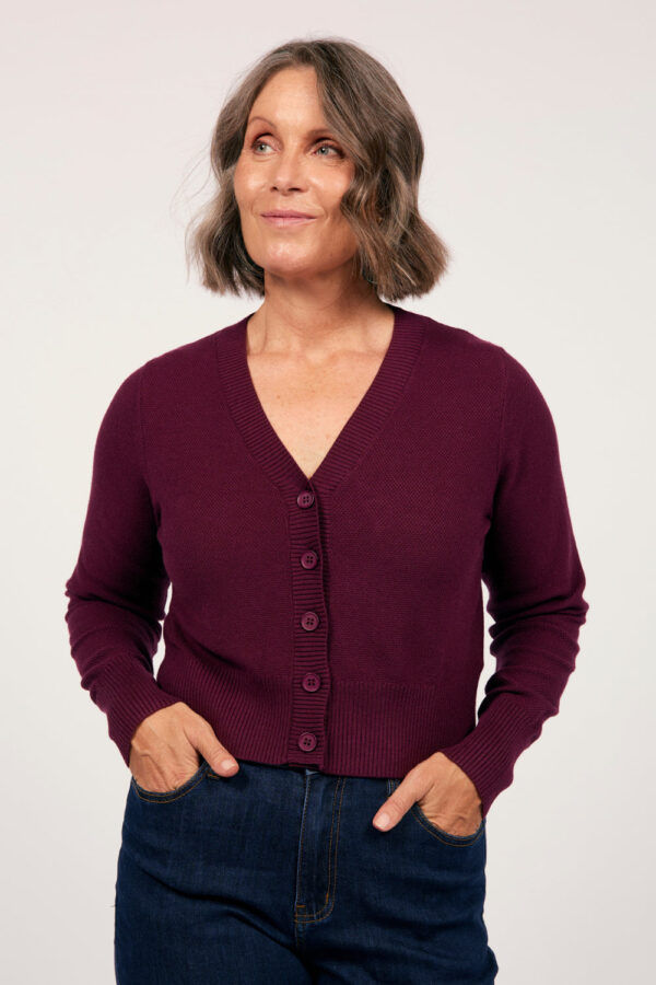 Adrift Knitted Cropped Cardigan