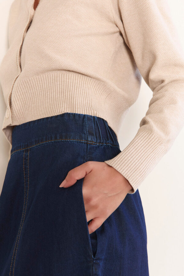 Adrift Maddy Denim Maxi Skirt - Image 2