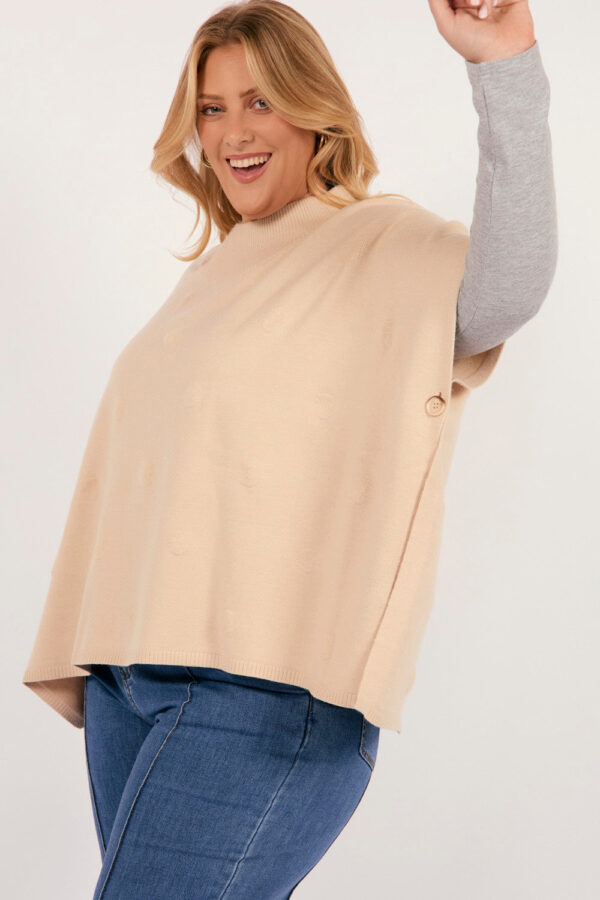 Adrift Masa One Size Knit Poncho - Image 2