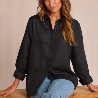 Adrift Oversized Linen Boyfriend Shirt