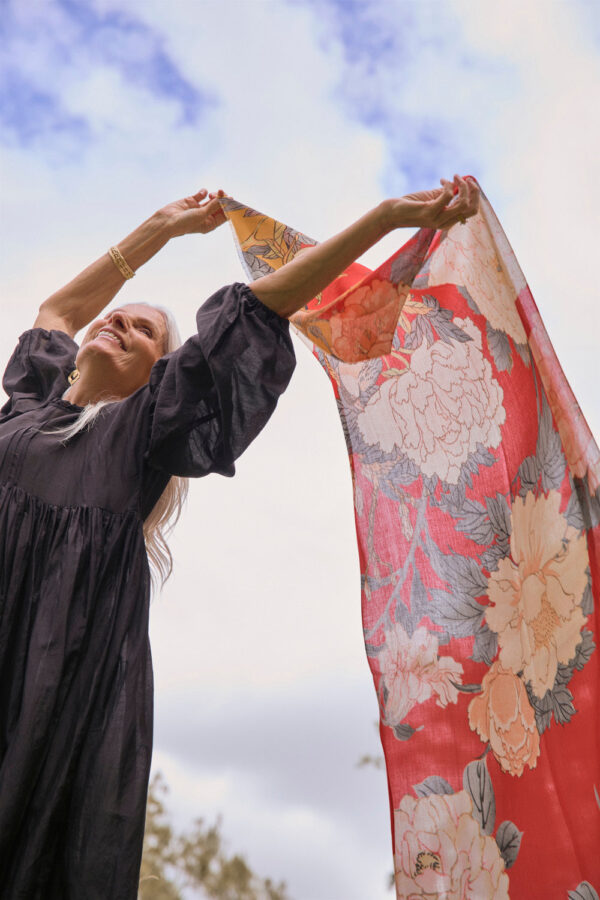 Adrift Ruby Botanica Scarf