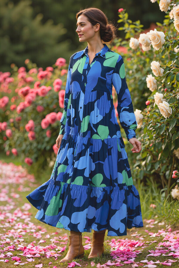 Adrift Sabre Button Through Dress