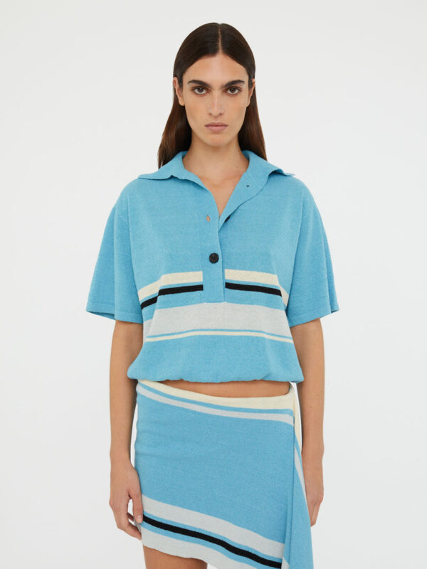 Christopher Esber Straccio Knitted Clean Polo